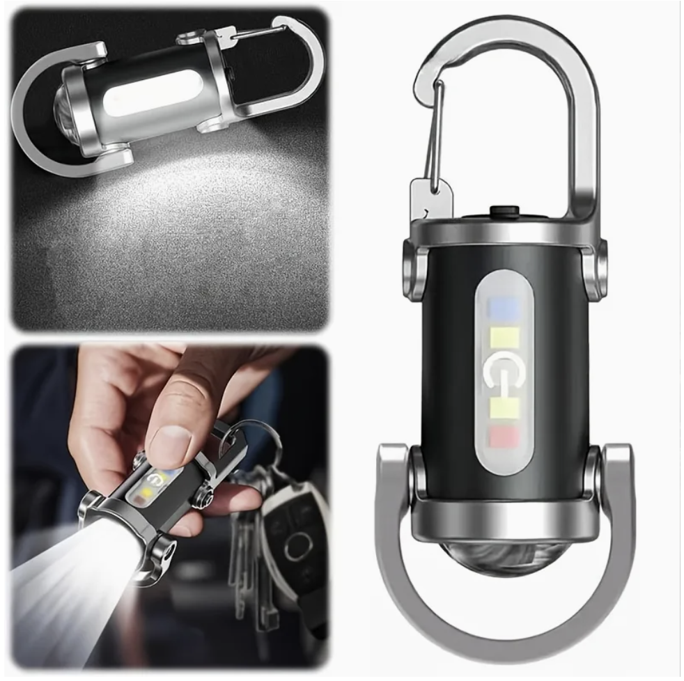 LED Flashlight with Carabiner